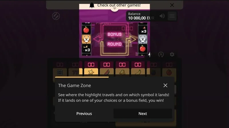 Lion Zama Fruits Bonus Spins игровая зона